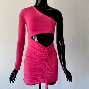 PINK MISSY EMPIRE DRESS